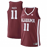 Alabama Crimson Tide 11 Tevin Mack Red College Basketball Jersey Dzhi,baseball caps,new era cap wholesale,wholesale hats
