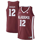 Alabama Crimson Tide 12 Dazon Ingram Red College Basketball Jersey Dzhi,baseball caps,new era cap wholesale,wholesale hats