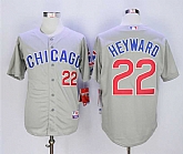 Cubs 22 Jason Heyward Gray Road Cool Base Baseball Jerseys,baseball caps,new era cap wholesale,wholesale hats