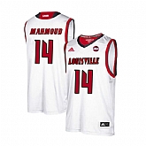 Louisville Cardinals 14 Anas Mahmoud White College Basketball Jersey Dzhi,baseball caps,new era cap wholesale,wholesale hats