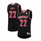 Louisville Cardinals 22 Deng Adel Black College Basketball Jersey Dzhi,baseball caps,new era cap wholesale,wholesale hats