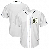 Tigers Blank White 2018 Memorial Day Cool Base Jersey,baseball caps,new era cap wholesale,wholesale hats