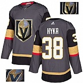 Vegas Golden Knights 38 Tomas Hyka Gray With Special Glittery Logo Adidas Jersey,baseball caps,new era cap wholesale,wholesale hats