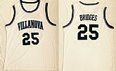 Villanova Wildcats 25 Mikal Bridges White College Basketball Stitched NBA Jersey,baseball caps,new era cap wholesale,wholesale hats