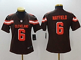 Women Nike Browns 6 Baker Mayfield Brown Vapor Untouchable Limited Jersey,baseball caps,new era cap wholesale,wholesale hats