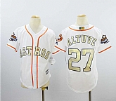 Youth Astros 27 Jose Altuve White 2018 Gold Program Cool Base Baseball Jerseys,baseball caps,new era cap wholesale,wholesale hats