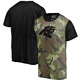 Carolina Panthers Camo Blast Sublimated NFL Pro Line by Fanatics Branded T-Shirt,baseball caps,new era cap wholesale,wholesale hats