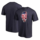 Chicago Bears Navy NFL Pro Line by Fanatics Branded Banner State T Shirt,baseball caps,new era cap wholesale,wholesale hats