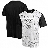 Chicago Bulls Marble Sublimated T Shirt White Black,baseball caps,new era cap wholesale,wholesale hats