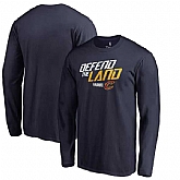 Cleveland Cavaliers Fanatics Branded 2018 NBA Playoffs Slogan Long Sleeve T-Shirt Navy,baseball caps,new era cap wholesale,wholesale hats