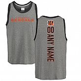 Customized Men's Cincinnati Bengals NFL Pro Line by Fanatics Branded Personalized Backer Tri-Blend Tank Top - Ash,baseball caps,new era cap wholesale,wholesale hats