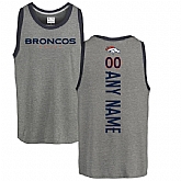 Customized Men's Denver Broncos NFL Pro Line by Fanatics Branded Personalized Backer Tri-Blend Tank Top - Ash,baseball caps,new era cap wholesale,wholesale hats