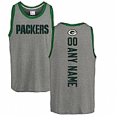 Customized Men's Green Bay Packers NFL Pro Line by Fanatics Branded Personalized Backer Tri-Blend Tank Top - Ash,baseball caps,new era cap wholesale,wholesale hats