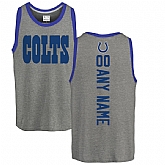 Customized Men's Indianapolis Colts NFL Pro Line by Fanatics Branded Personalized Backer Tri-Blend Tank Top - Ash,baseball caps,new era cap wholesale,wholesale hats