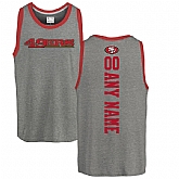 Customized Men's San Francisco 49ers NFL Pro Line by Fanatics Branded Personalized Backer Tri-Blend Tank Top - Ash,baseball caps,new era cap wholesale,wholesale hats