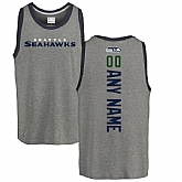 Customized Men's Seattle Seahawks NFL Pro Line by Fanatics Branded Personalized Backer Tri-Blend Tank Top - Ash,baseball caps,new era cap wholesale,wholesale hats