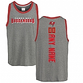 Customized Men's Tampa Bay Buccaneers NFL Pro Line by Fanatics Branded Personalized Backer Tri-Blend Tank Top - Ash,baseball caps,new era cap wholesale,wholesale hats