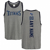 Customized Men's Tennessee Titans NFL Pro Line by Fanatics Branded Personalized Backer Tri-Blend Tank Top - Ash,baseball caps,new era cap wholesale,wholesale hats