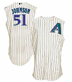 Diamondbacks 51 Randy Johnson White Turn Back The Clock Sleeveless Baseball Jerseys,baseball caps,new era cap wholesale,wholesale hats
