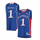 Kansas Jayhawks 1 Wayne Selden Jr. Blue Throwback College Basketball Jersey Dzhi,baseball caps,new era cap wholesale,wholesale hats