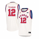 Kansas Jayhawks 12 Chris Teahan Cream Throwback College Basketball Jersey Dzhi,baseball caps,new era cap wholesale,wholesale hats