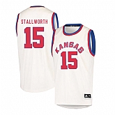 Kansas Jayhawks 15 Bud Stallworth Cream Throwback College Basketball Jersey Dzhi,baseball caps,new era cap wholesale,wholesale hats