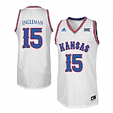 Kansas Jayhawks 15 Howard Engleman White Throwback College Basketball Jersey Dzhi,baseball caps,new era cap wholesale,wholesale hats