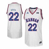Kansas Jayhawks 22 Silvio De Sousa White Throwback College Basketball Jersey Dzhi,baseball caps,new era cap wholesale,wholesale hats