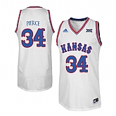 Kansas Jayhawks 34 Paul Pierce White Throwback College Basketball Jersey Dzhi,baseball caps,new era cap wholesale,wholesale hats
