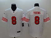 Nike 49ers 8 Steve Young White Color Rush Vapor Untouchable Limited Jersey,baseball caps,new era cap wholesale,wholesale hats