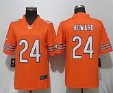 Nike Bears 24 Jordan Howard Orange Vapor Untouchable Limited Jersey,baseball caps,new era cap wholesale,wholesale hats
