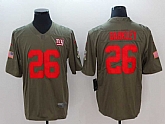 Nike Giants 26 Saquon Barkley Olive Salute To Service Limited Jersey,baseball caps,new era cap wholesale,wholesale hats