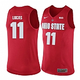 Ohio State Buckeyes 11 Jerry Lucas Red College Basketball Jersey Dzhi,baseball caps,new era cap wholesale,wholesale hats