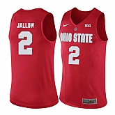 Ohio State Buckeyes 2 Mussa Jallow Red College Basketball Jersey Dzhi,baseball caps,new era cap wholesale,wholesale hats