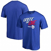 Philadelphia 76ers Fanatics Branded 2018 NBA Playoffs Slogan T-Shirt Royal,baseball caps,new era cap wholesale,wholesale hats