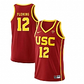 USC Trojans 12 Devin Fleming Red College Basketball Jersey Dzhi,baseball caps,new era cap wholesale,wholesale hats