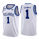 Villanova Wildcats 1 Kyle Lowry White College Basketball Jersey Dzhi,baseball caps,new era cap wholesale,wholesale hats