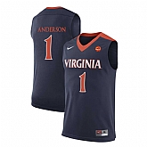 Virginia Cavaliers 1 Justin Anderson Navy College Basketball Jersey Dzhi,baseball caps,new era cap wholesale,wholesale hats