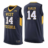 West Virginia Mountaineers 14 Chase Harler Navy College Basketball Jersey Dzhi,baseball caps,new era cap wholesale,wholesale hats
