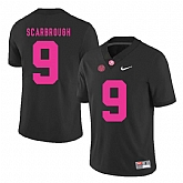 Alabama Crimson Tide 9 Bo Scarbrough Black 2018 Breast Cancer Awareness College Football Jersey DingZhi,baseball caps,new era cap wholesale,wholesale hats