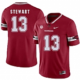 Arkansas Razorbacks 13 Deon Stewart Red College Football Jersey DingZhi,baseball caps,new era cap wholesale,wholesale hats