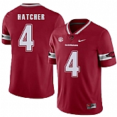 Arkansas Razorbacks 4 Keon Hatcher Red College Football Jersey DingZhi,baseball caps,new era cap wholesale,wholesale hats
