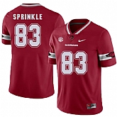 Arkansas Razorbacks 83 Jeremy Sprinkle Red College Football Jersey DingZhi,baseball caps,new era cap wholesale,wholesale hats