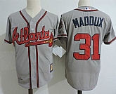Atlanta Braves #31 Greg Maddux Gray Cooperstown Collection Stitched MLB Jerseys Dzhi,baseball caps,new era cap wholesale,wholesale hats
