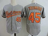 Baltimore Orioles #45 Mark Trumbo Gray Flexbase Jersey Dzhi,baseball caps,new era cap wholesale,wholesale hats