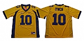 California Golden Bears 10 Marshawn Lynch Gold College Football Jersey,baseball caps,new era cap wholesale,wholesale hats