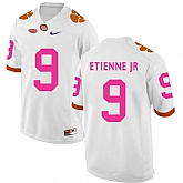Clemson Tigers 9 Travis Etienne Jr White 2018 Breast Cancer Awareness College Football Jersey DingZhi,baseball caps,new era cap wholesale,wholesale hats