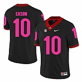 Georgia Bulldogs 10 Jacob Eason Black 2018 Breast Cancer Awareness College Football Jersey DingZhi,baseball caps,new era cap wholesale,wholesale hats