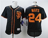 Giants 24 Willie Mays Black Flexbase Baseball Jerseys,baseball caps,new era cap wholesale,wholesale hats