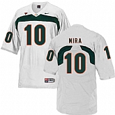 Miami Hurricanes 10 George Mira White College Football Jersey DingZhi,baseball caps,new era cap wholesale,wholesale hats